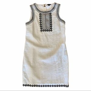 Ann Taylor Women’s Linen Embroidered Shift Dress